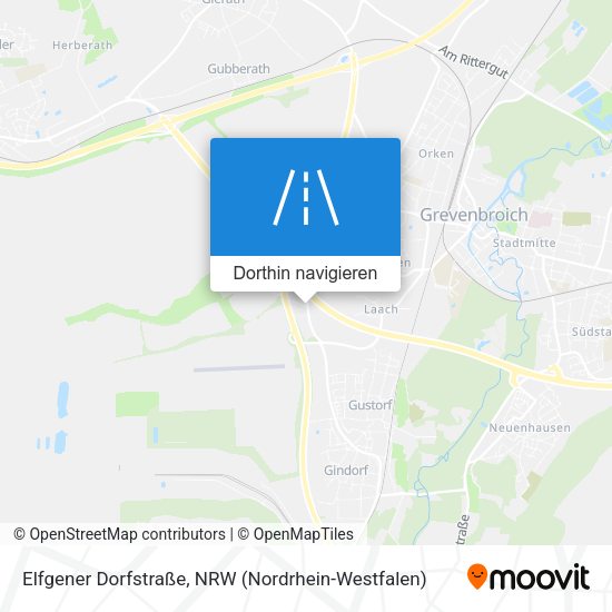 Elfgener Dorfstraße Karte
