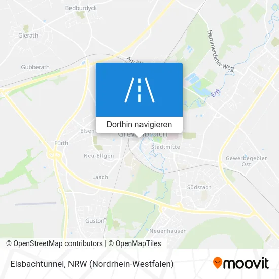 Elsbachtunnel Karte