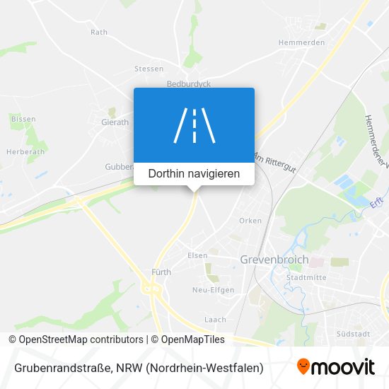 Grubenrandstraße Karte