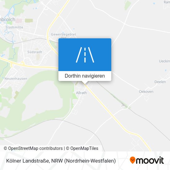 Kölner Landstraße Karte