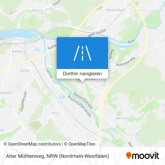 Alter Mühlenweg Karte