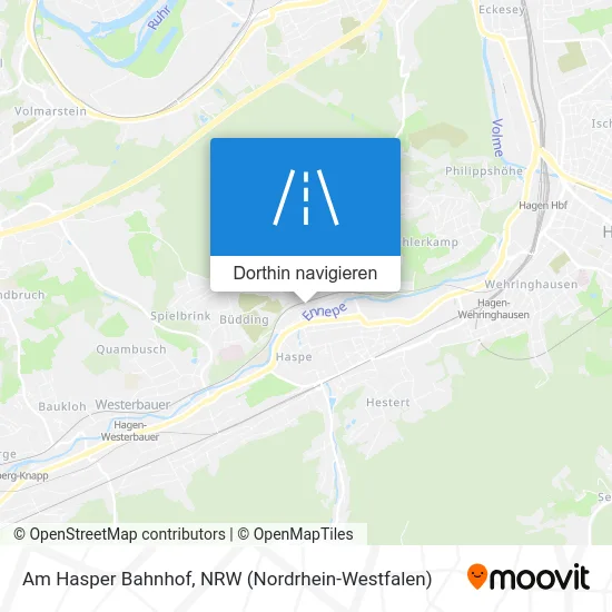 Am Hasper Bahnhof Karte