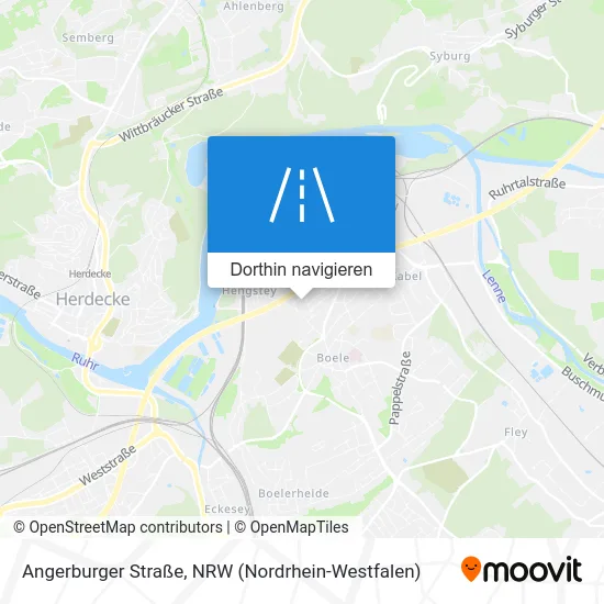 Angerburger Straße Karte