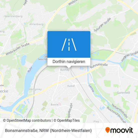 Bonsmannstraße Karte