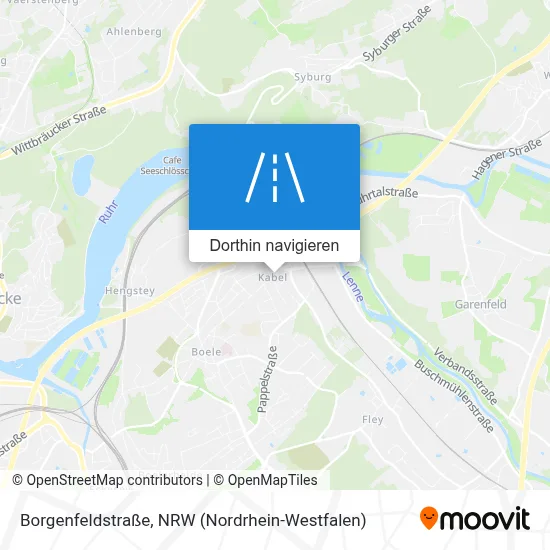 Borgenfeldstraße Karte