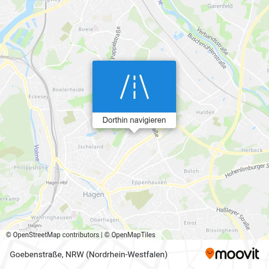Goebenstraße Karte
