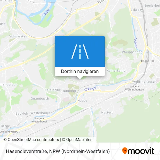 Hasencleverstraße Karte