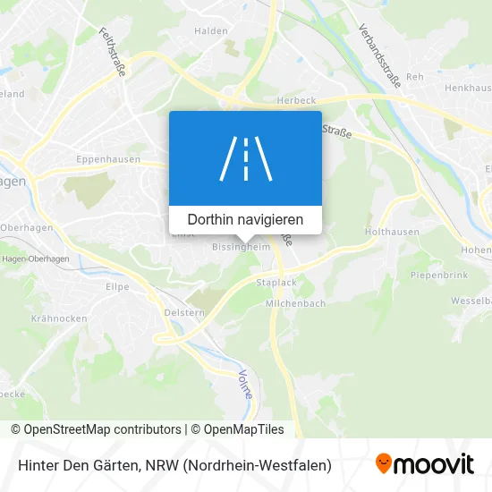 Hinter Den Gärten Karte