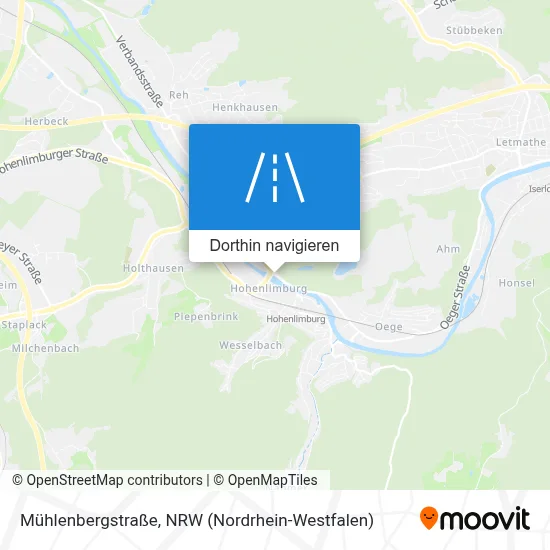 Mühlenbergstraße Karte