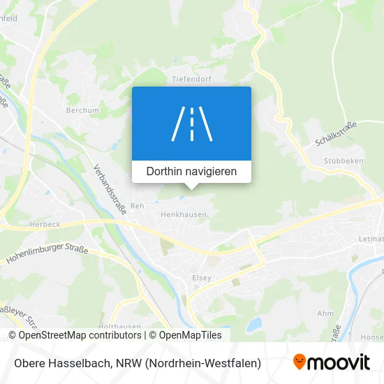 Obere Hasselbach Karte