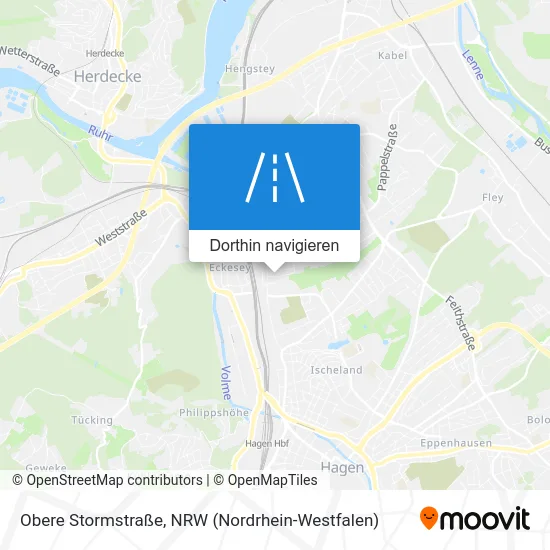 Obere Stormstraße Karte