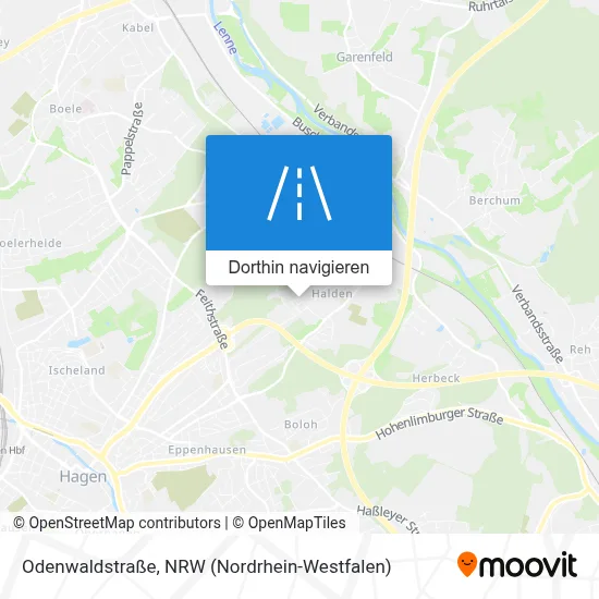 Odenwaldstraße Karte