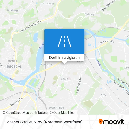 Posener Straße Karte