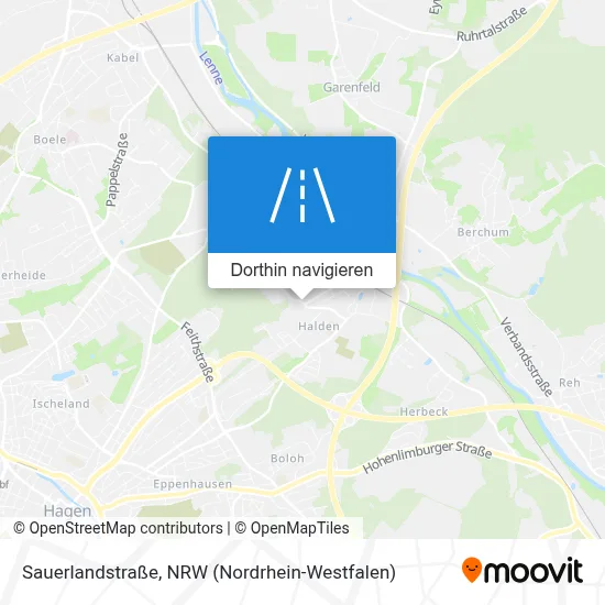 Sauerlandstraße Karte