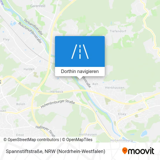 Spannstiftstraße Karte