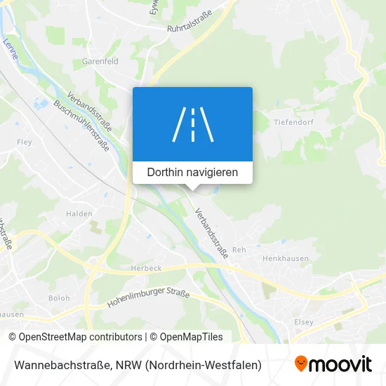 Wannebachstraße Karte