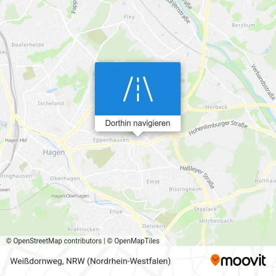 Weißdornweg Karte