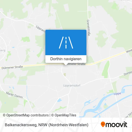 Balkenackersweg Karte