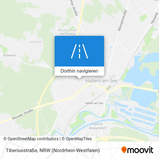 Tiberiusstraße Karte