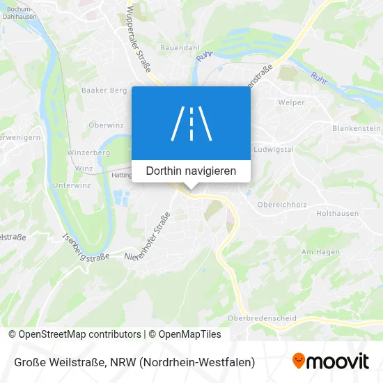 Große Weilstraße Karte