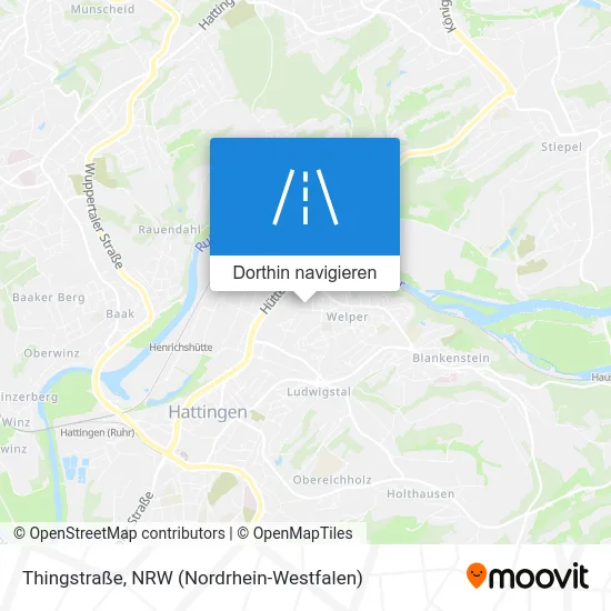 Thingstraße Karte