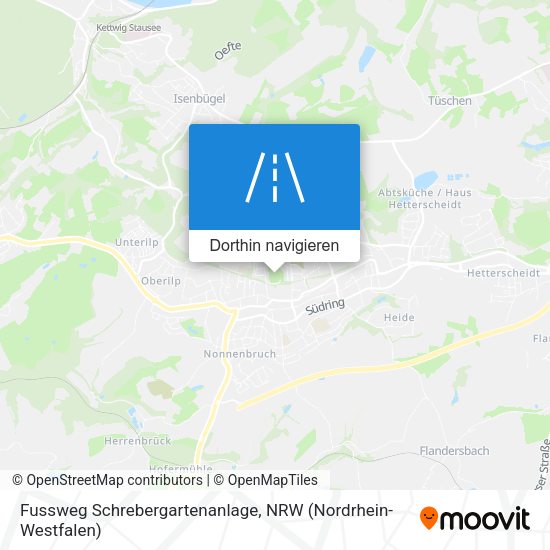 Fussweg Schrebergartenanlage Karte