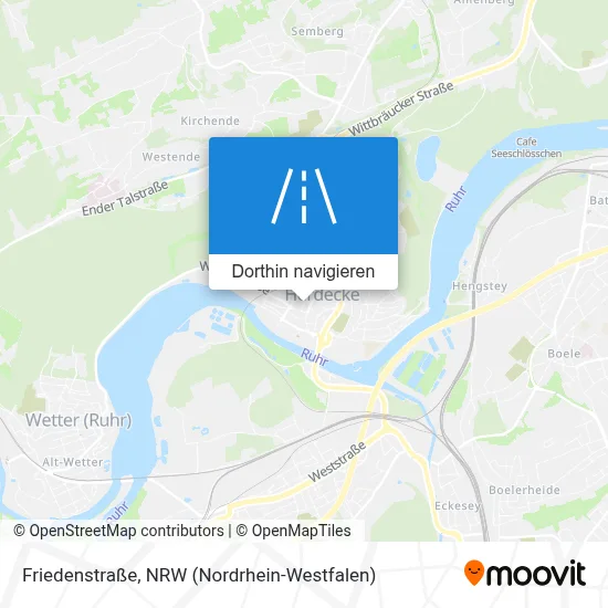 Friedenstraße Karte