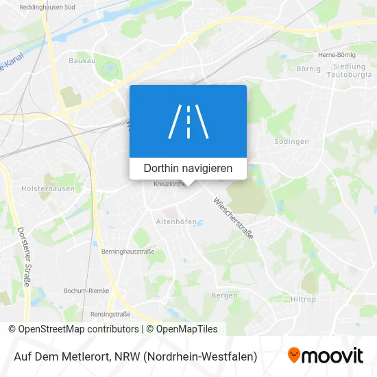 Auf Dem Metlerort Karte