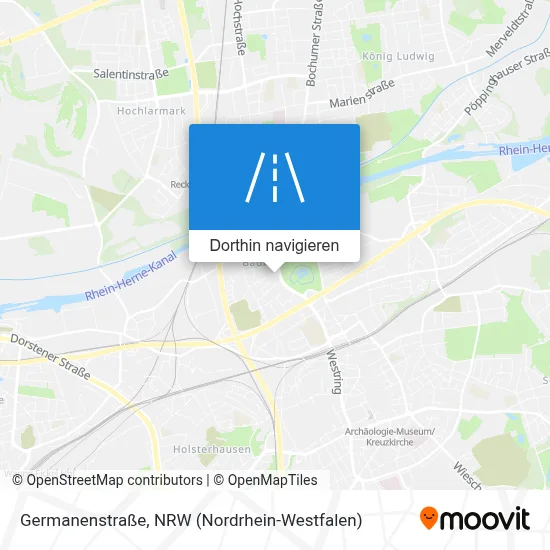 Germanenstraße Karte