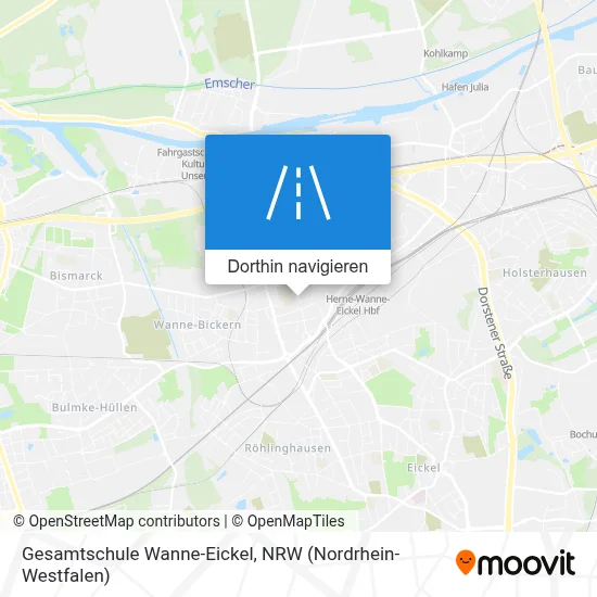 Gesamtschule Wanne-Eickel Karte