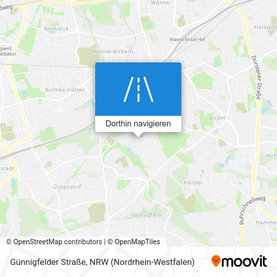 Günnigfelder Straße Karte