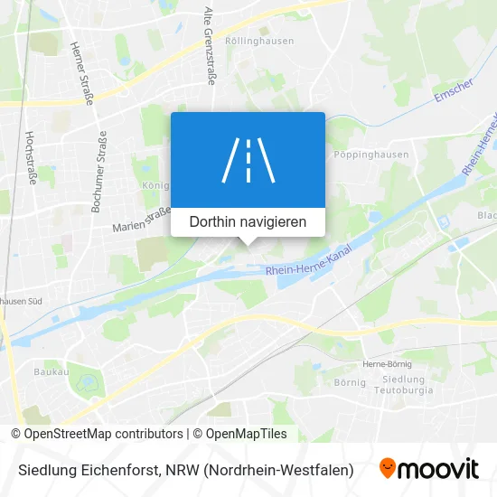 Siedlung Eichenforst Karte