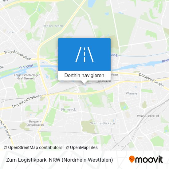 Zum Logistikpark Karte