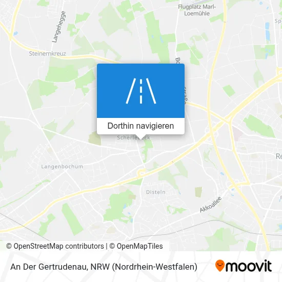 An Der Gertrudenau Karte