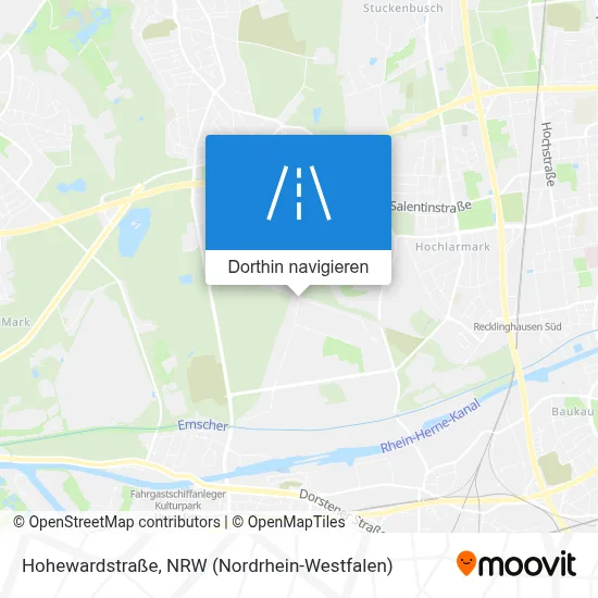 Hohewardstraße Karte