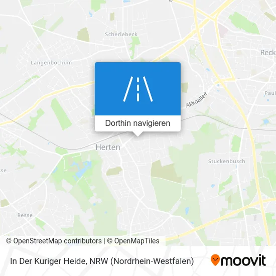 In Der Kuriger Heide Karte