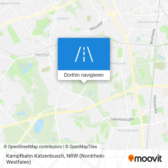 Kampfbahn Katzenbusch Karte