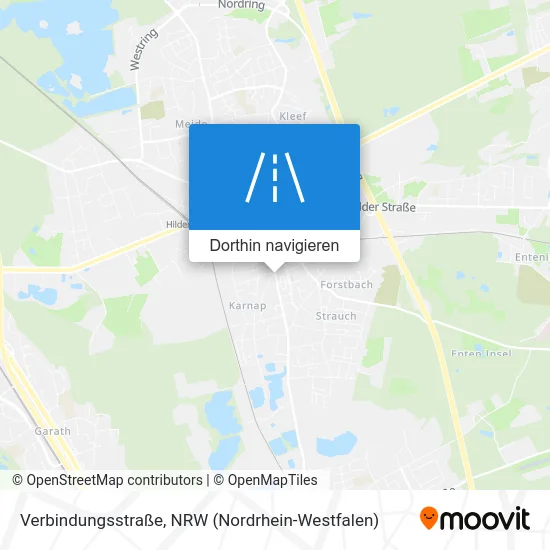 Verbindungsstraße Karte