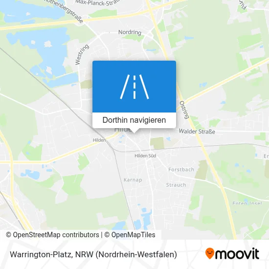 Warrington-Platz Karte