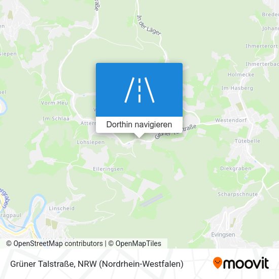 Grüner Talstraße Karte