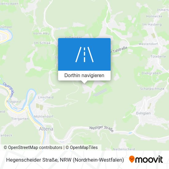 Hegenscheider Straße Karte