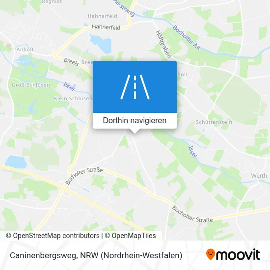 Caninenbergsweg Karte
