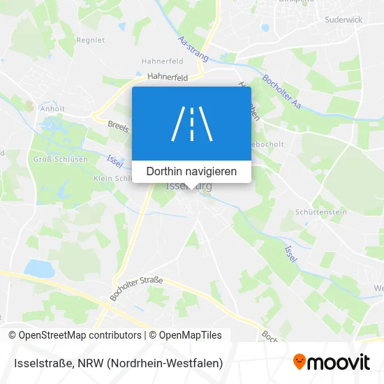 Isselstraße Karte