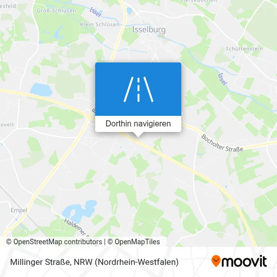 Millinger Straße Karte