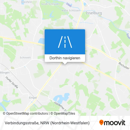 Verbindungsstraße Karte