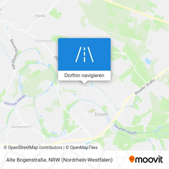 Alte Bogenstraße Karte