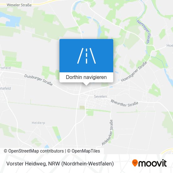 Vorster Heidweg Karte