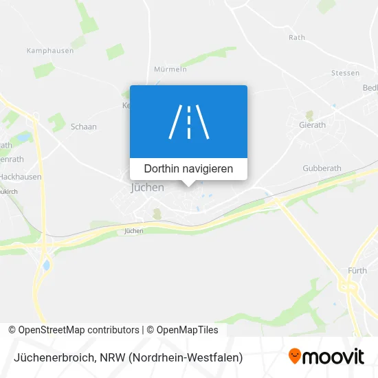 Jüchenerbroich Karte