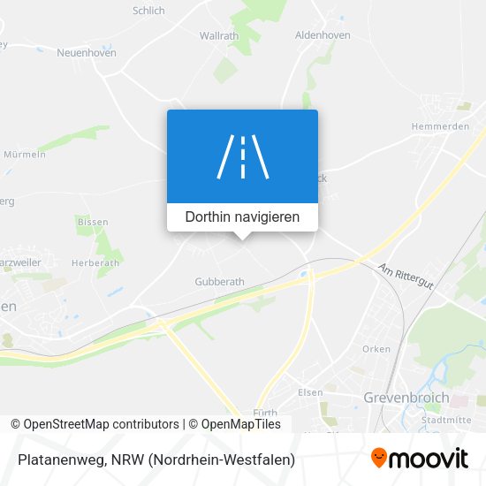 Platanenweg Karte