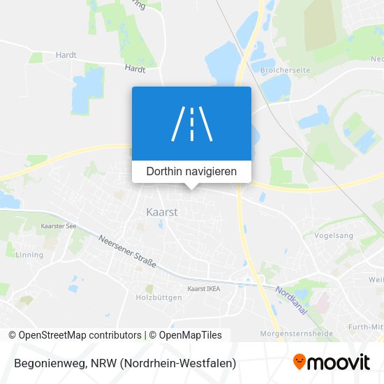 Begonienweg Karte